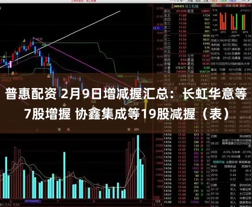 普惠配资 2月9日增减握汇总：长虹华意等7股增握 协鑫集成等19股减握（表）