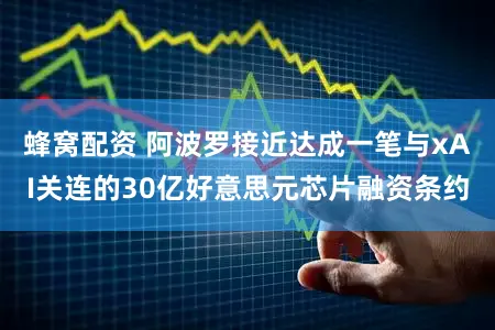 蜂窝配资 阿波罗接近达成一笔与xAI关连的30亿好意思元芯片融资条约