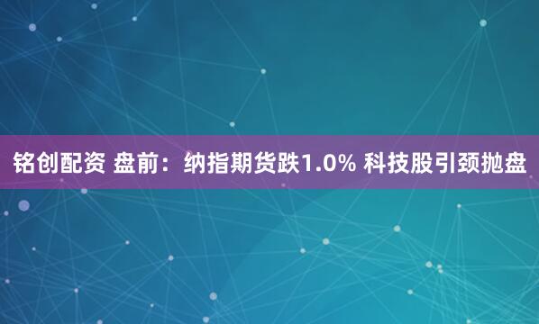 铭创配资 盘前：纳指期货跌1.0% 科技股引颈抛盘