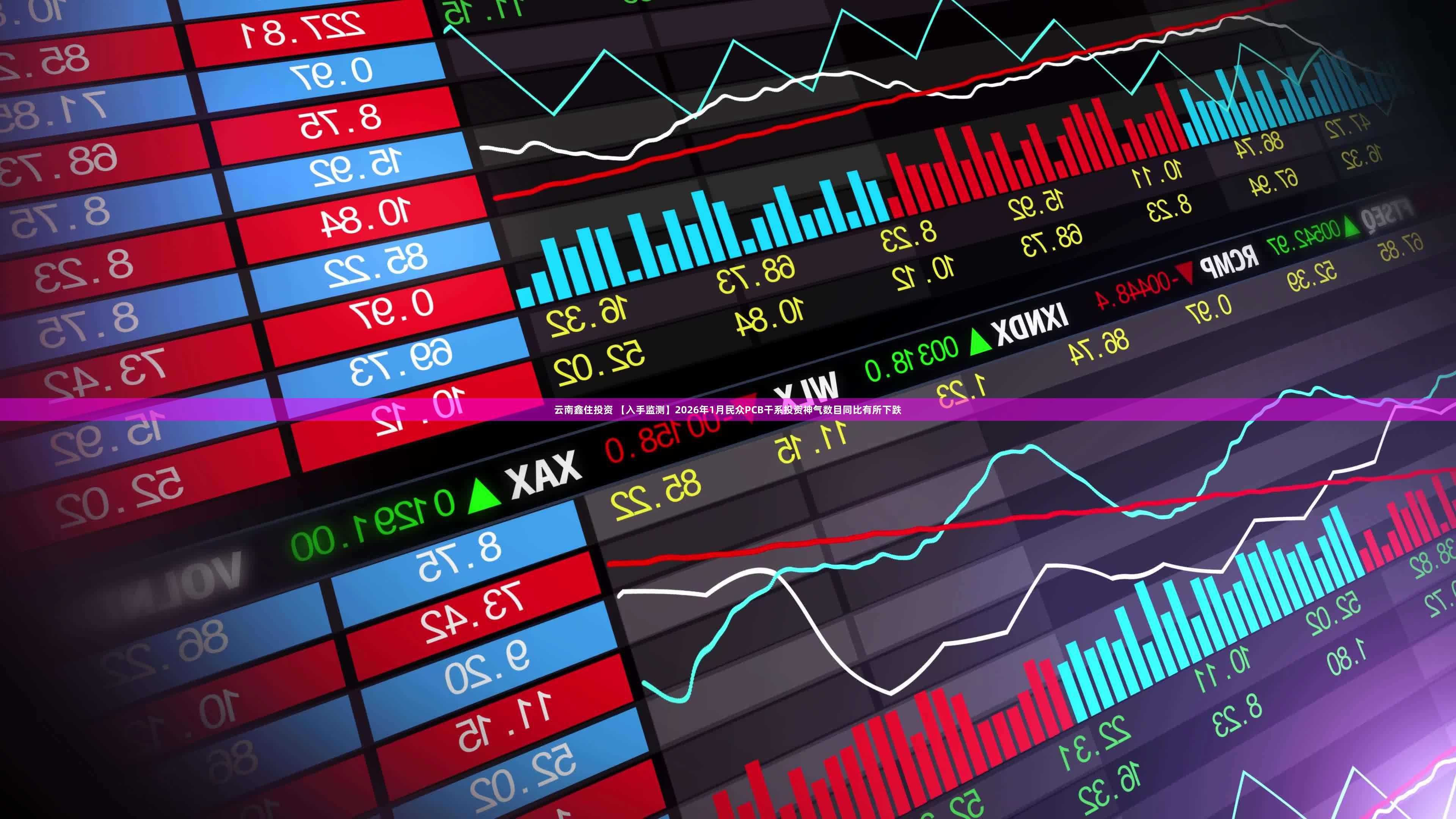 云南鑫住投资 【入手监测】2026年1月民众PCB干系投资神气数目同比有所下跌