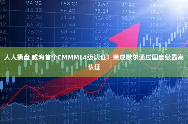 人人操盘 威海首个CMMML4级认证！荣成歌尔通过国度级最高认证