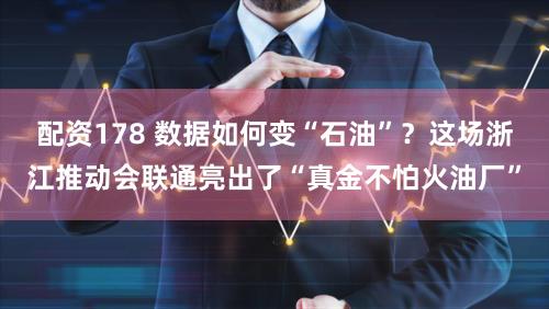 配资178 数据如何变“石油”？这场浙江推动会联通亮出了“真金不怕火油厂”