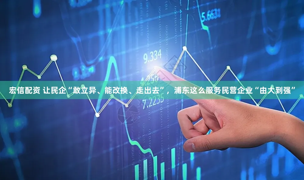 宏信配资 让民企“敢立异、能改换、走出去”,浦东这么服务民营企业“由大到强”